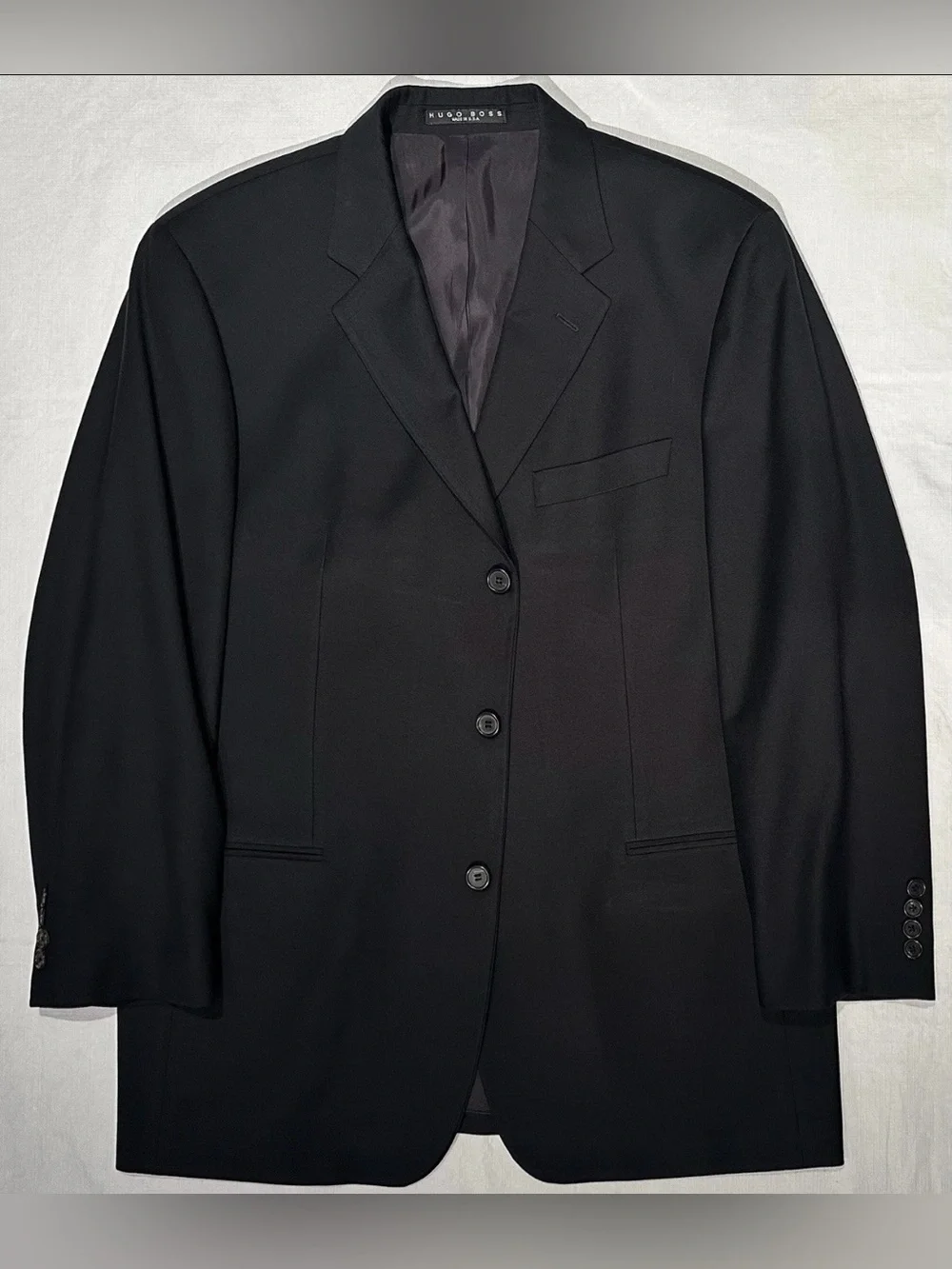 $1150 HUGO BOSS BLACK LABEL SPORTCOAT JACKET 42R 42 R ITALY FABRIC BARBERA 120’S
